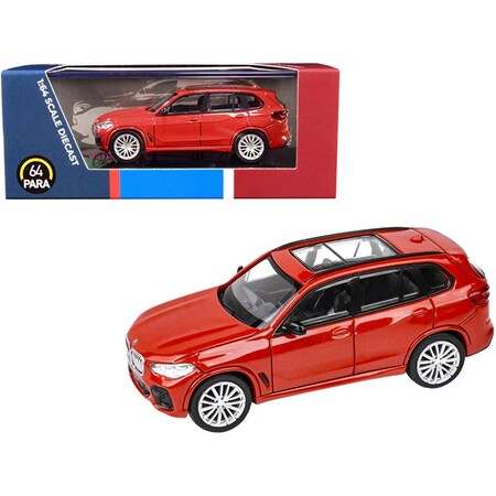 Time2Play 3 in. 1-64 Scale Toronto BMW X5 Diecast Model Car with Sunroof, Metallic Red TI3471783